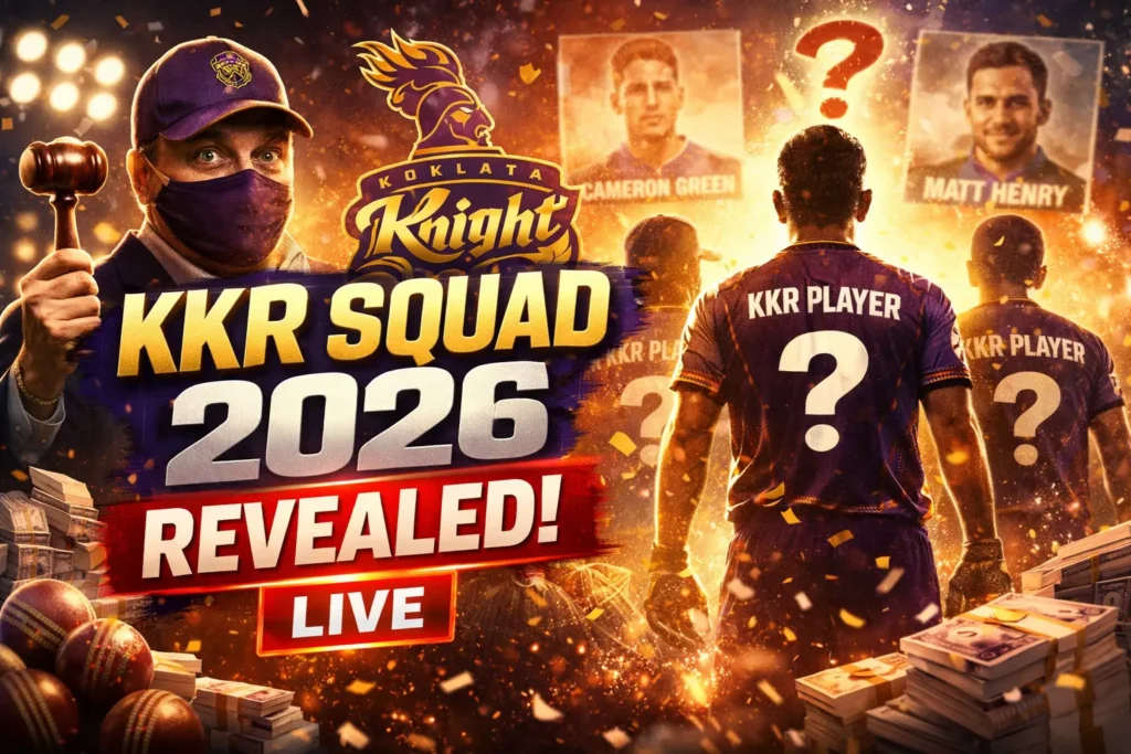 KKR squad 2026