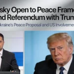 Zelensky open to peace framework and referendum with Trump ahead of planned meeting on war settlement showing leaders in discussion
