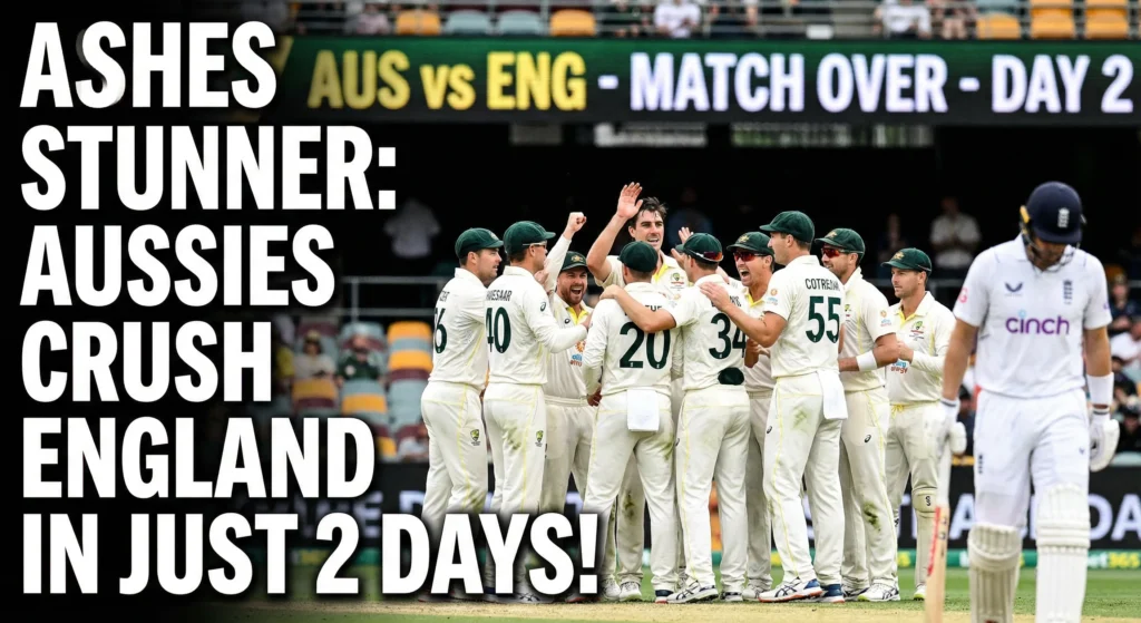 Ashes Stunner: Aussies Crush England in Just 2 Days!