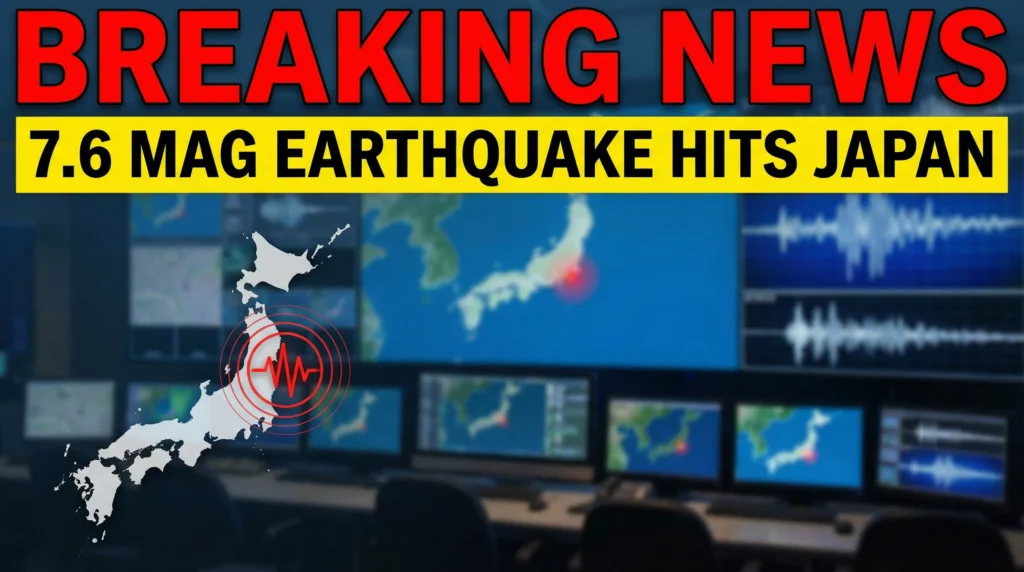 BREAKING: 7.6 Mag Earthquake Hits Japan