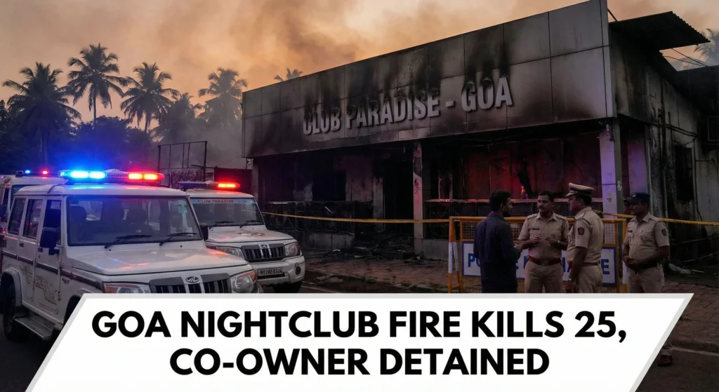 Goa Nightclub Fire Kills 25, Co-Owner Detained