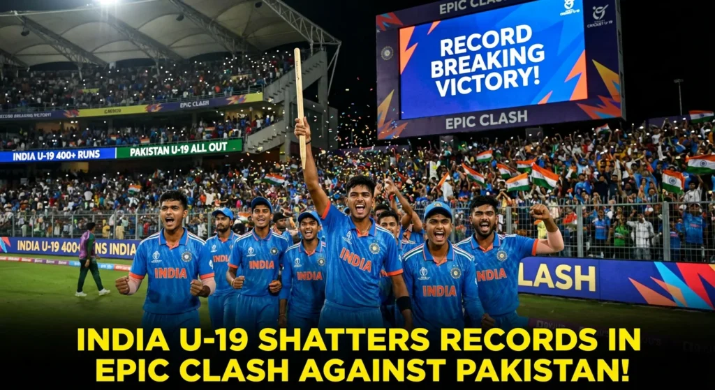 India U19 vs Pakistan U19