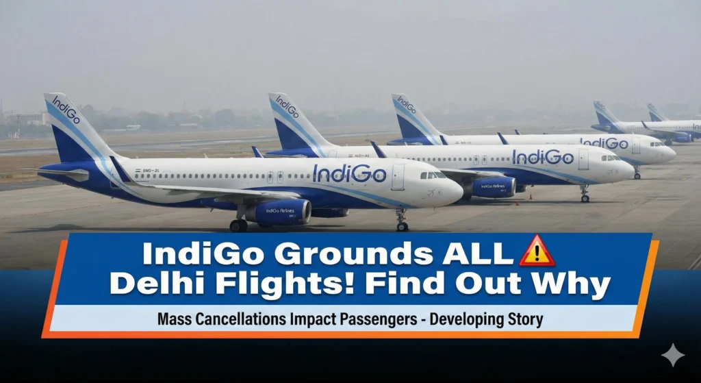 IndiGo Grounds ALL Delhi Flights! Find Out Why