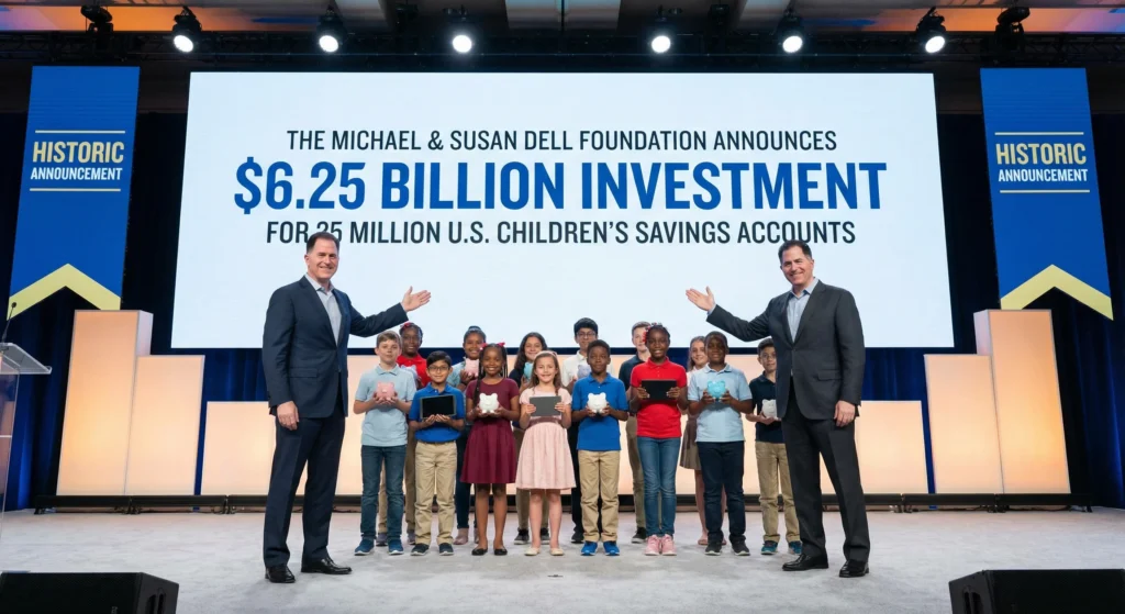 Michael and Susan Dell Announce Historic $6.25 Billion Investment to Fund Savings Accounts for 25 Million U.S. Children