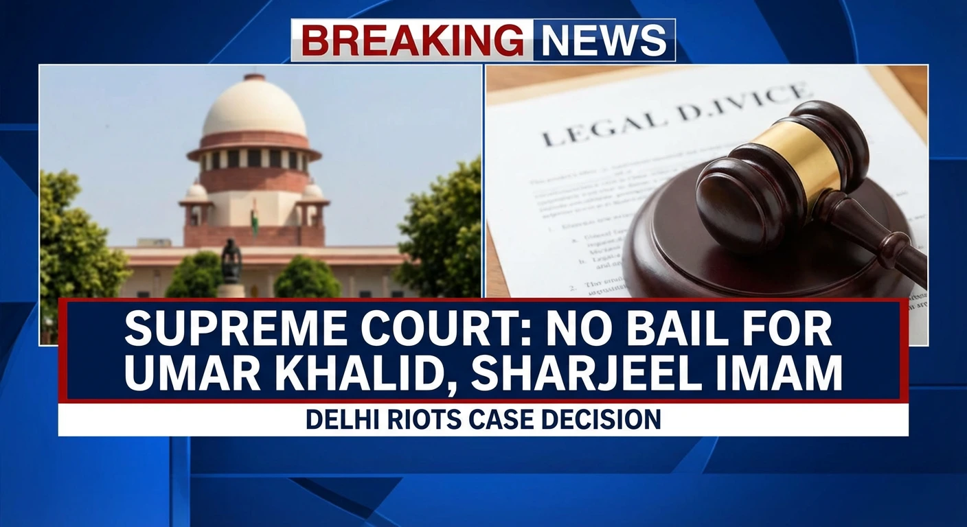 Supreme Court bench decision on no bail for Umar Khalid Sharjeel Imam in Delhi riots case