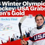 2026 Winter Olympics ice hockey action at Milano Santagiulia Arena